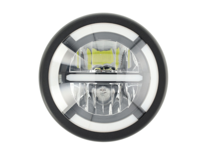 Koplamp rond 165mm Angel Eye "Cross" LED 12V